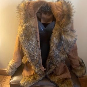 Faux fur coat